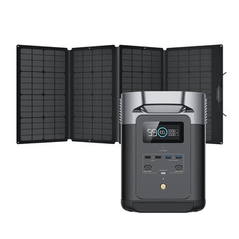EcoFlow Estación de Energía Portátil Delta 2 + Panel Solar de 160W 