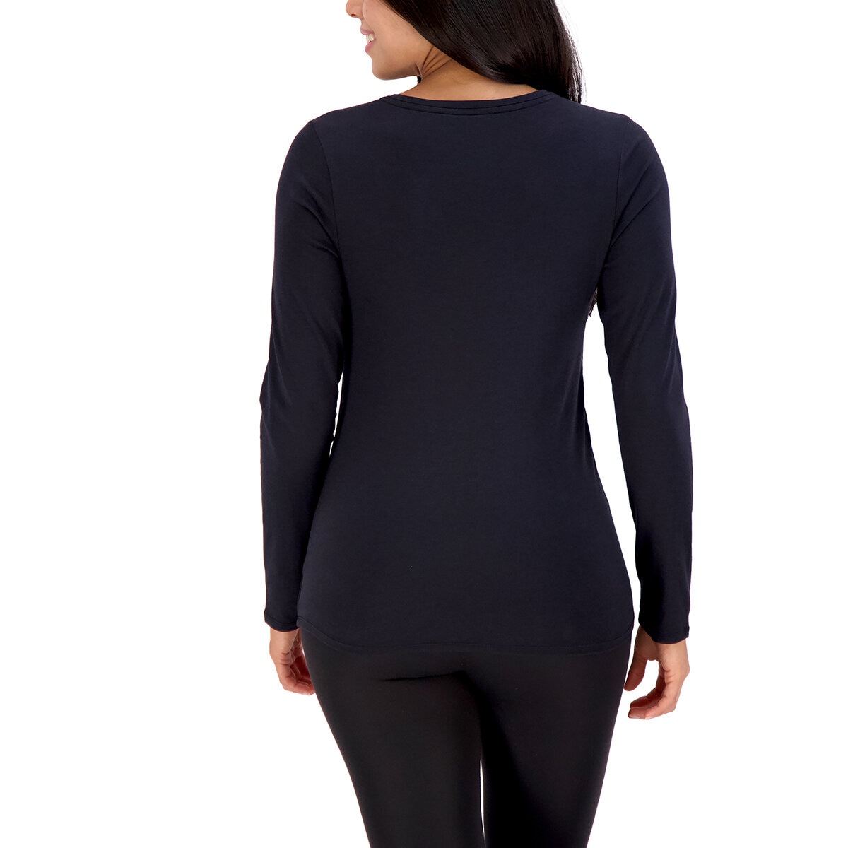 Lucky Brand Playera de manga larga para Dama Negro Chica