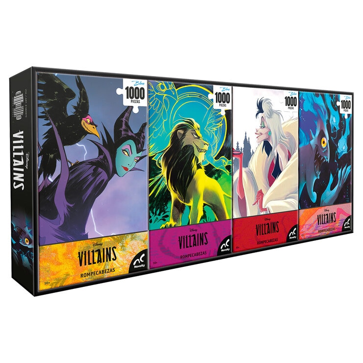 Rompecabezas Coleccionables 4PK - Disney Villains