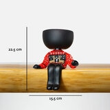 Estudio Floga, Robert Set de 2 Macetas estilo Huichol de Sueter Navideño