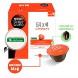 Nescafé Dolce Gusto, 64 cápsulas , sabor Lungo