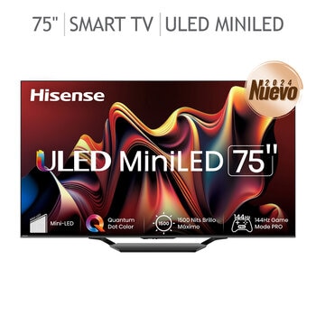 Hisense Pantalla 75" ULED MINILED 4K Google TV