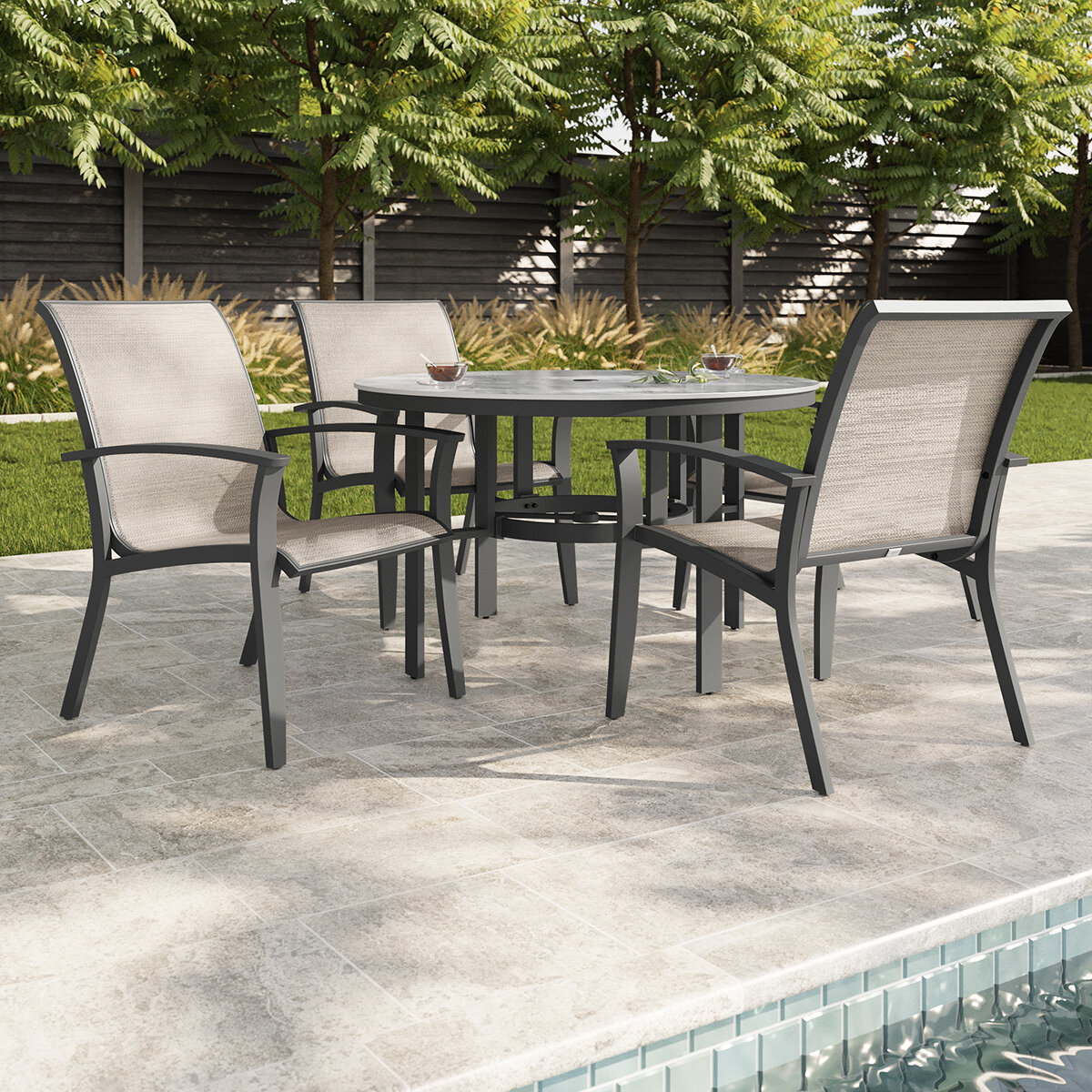 Agio, Clearfield Comedor para Jardín de 5 Piezas