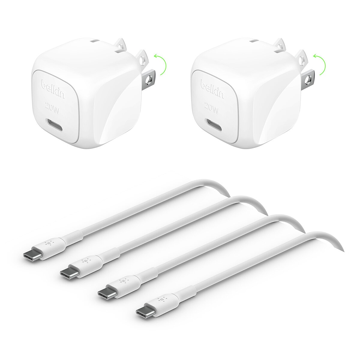 Belkin Cargador de Pared USB-C de 20W 2 Pack