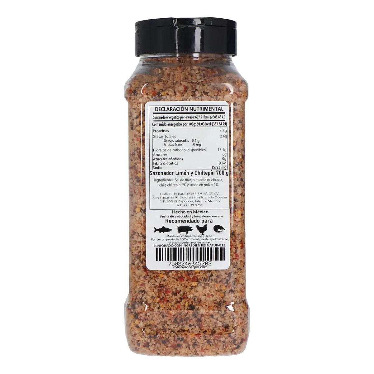 Robs By Robegrill Sazonador Limon Chiltepin 700g