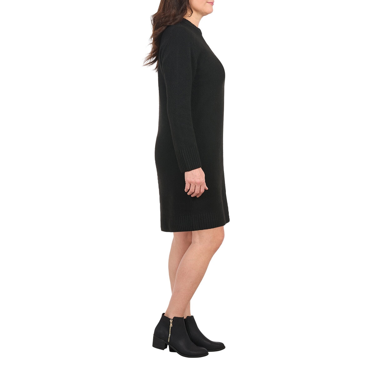 Dalia Vestido Tipo Suéter para Dama Negro Chica