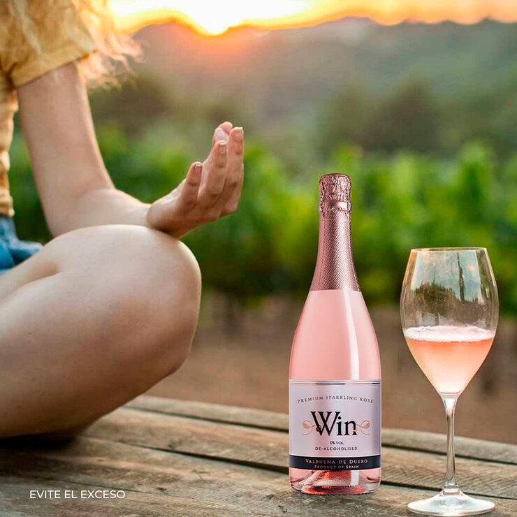 Vino Espumoso Win 0% Alcohol Rosado 750 ml