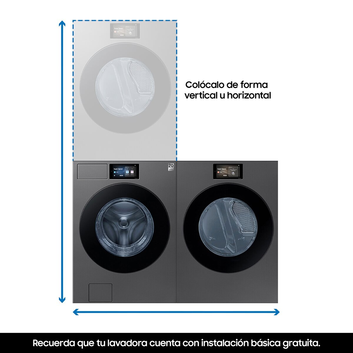 Samsung Centro de Lavado de Gas Bespoke 26kg