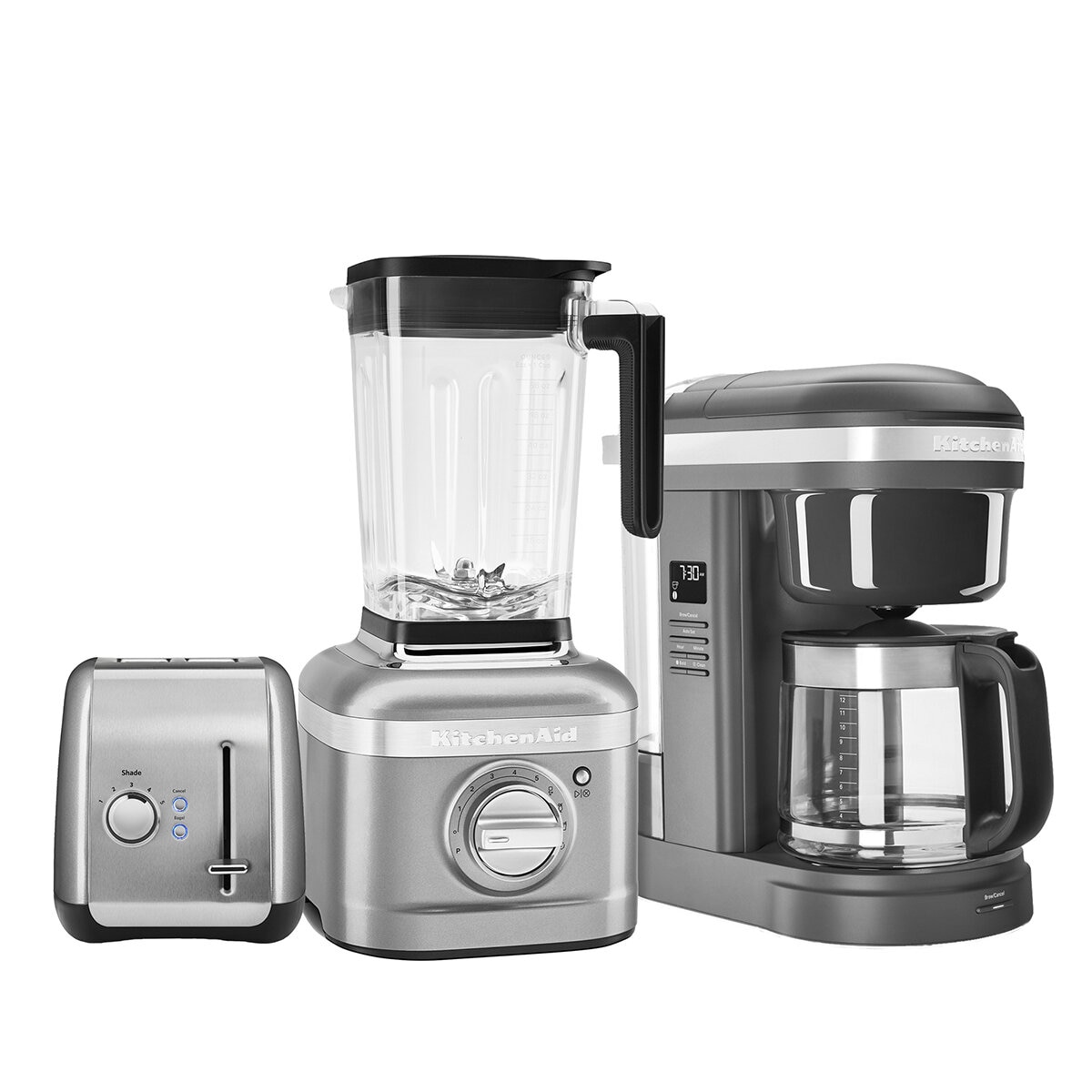 KitchenAid Combo Licuadora Cafetera y Tostador Plata