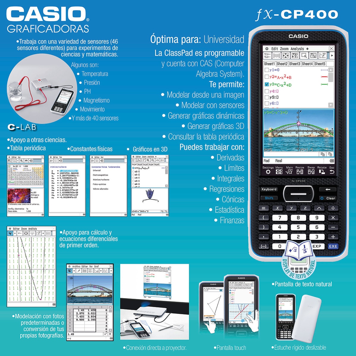 Casio Calculadora Gráfica FX-CP400
