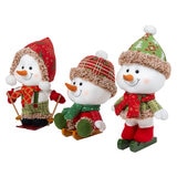 Muñecos de Nieve Decorativos, Juego de 3 Pzas.