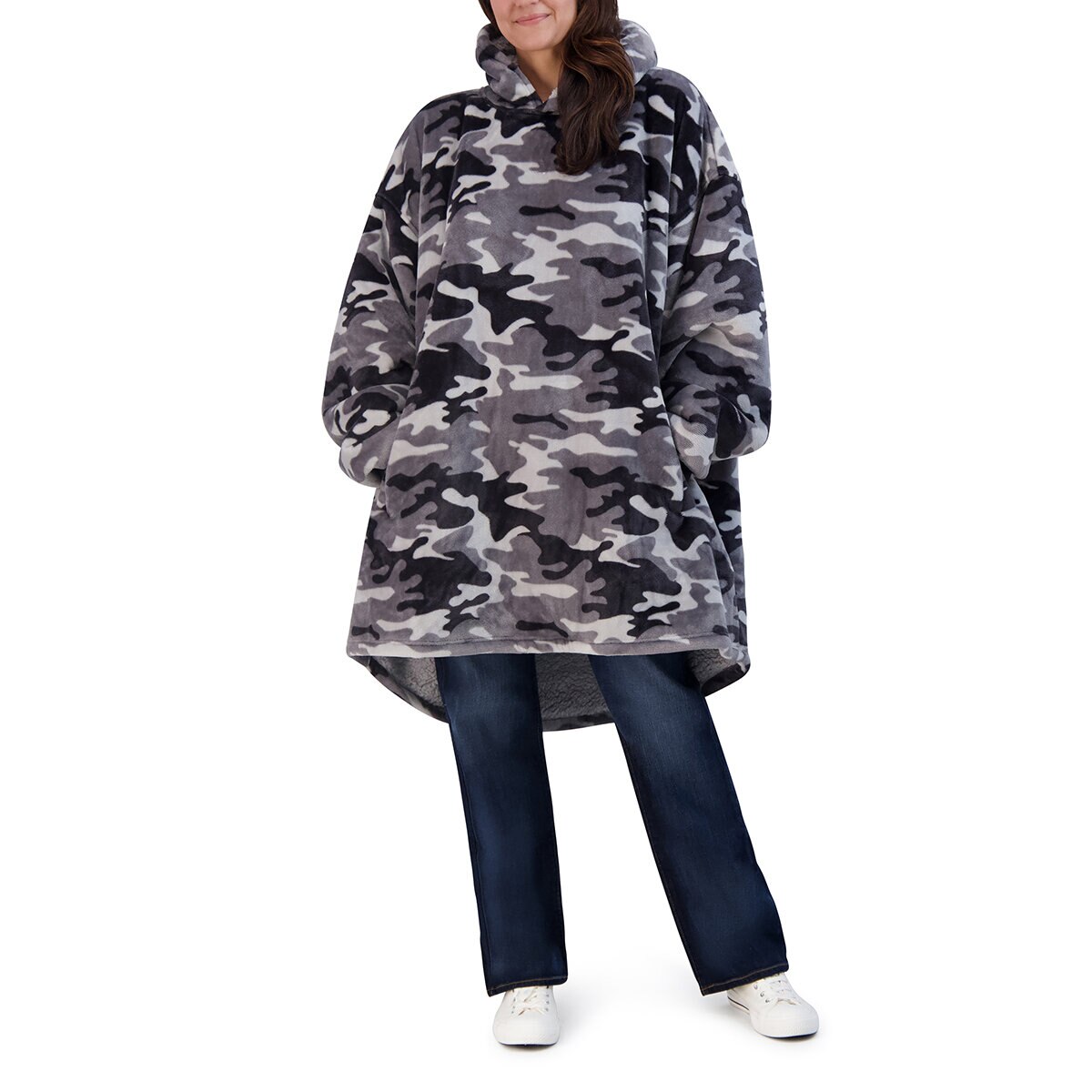 The Wayy Big Hoodie Sudadera Unisex Gris Unitalla