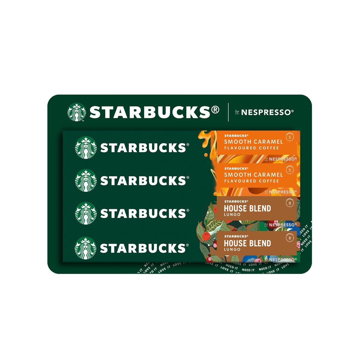 Starbucks Cápsulas Nespresso House Blend y Caramel 40 Cápsulas