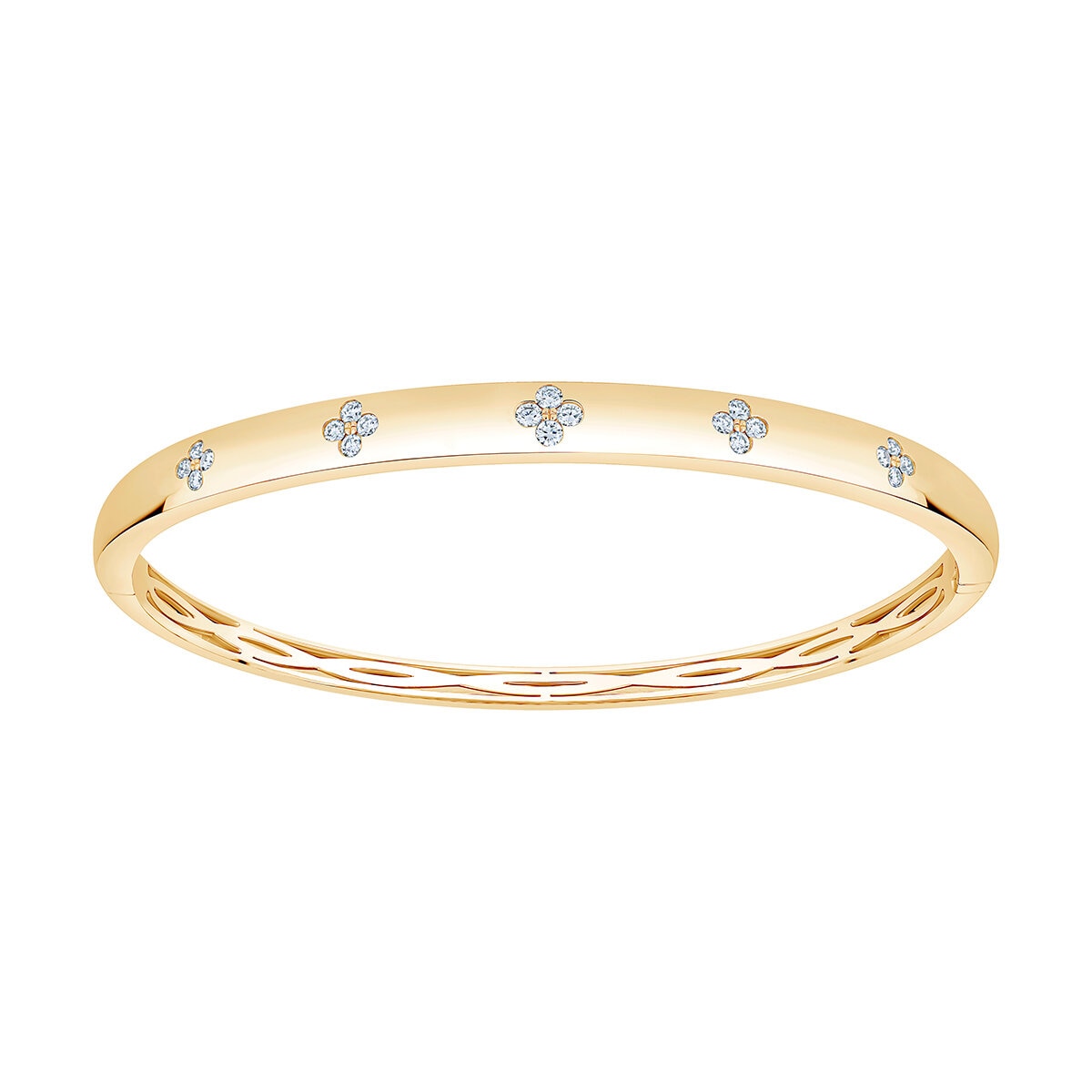 Pulsera Oval de Diamantes 0.40ctw, Oro Amarillo 14K