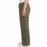 Chalc Industry Pantalones de Lino para Dama verde extra grande