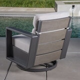 SunVilla, Beckett Set Bistro de 3 Piezas para Patio Tipo Giratorio