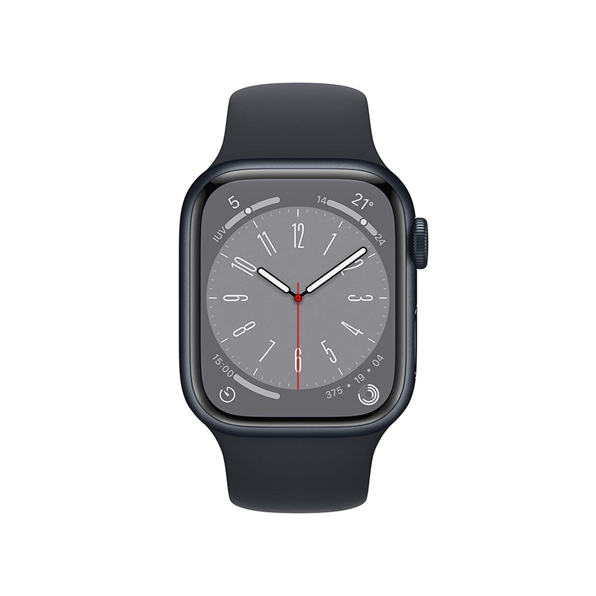 Apple Watch S8 (GPS) Caja de aluminio medianoche 41mm con correa deportiva color medianoche