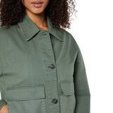 Three Dots Chamarra ligera para Dama Verde Extra Chica