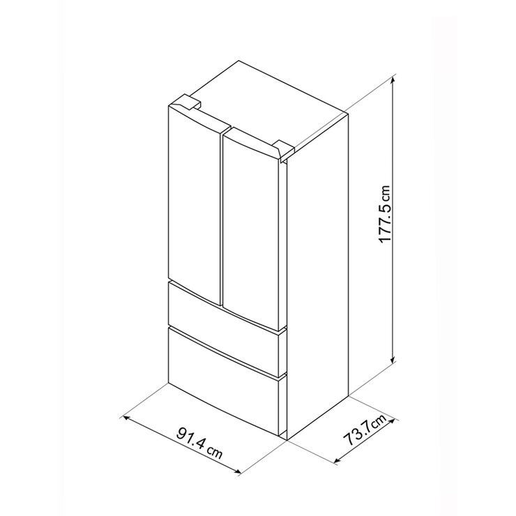 Smeg Refrigerador 22' French Door