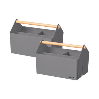 Litem, Set de 2 Canastas con Asa de Madera