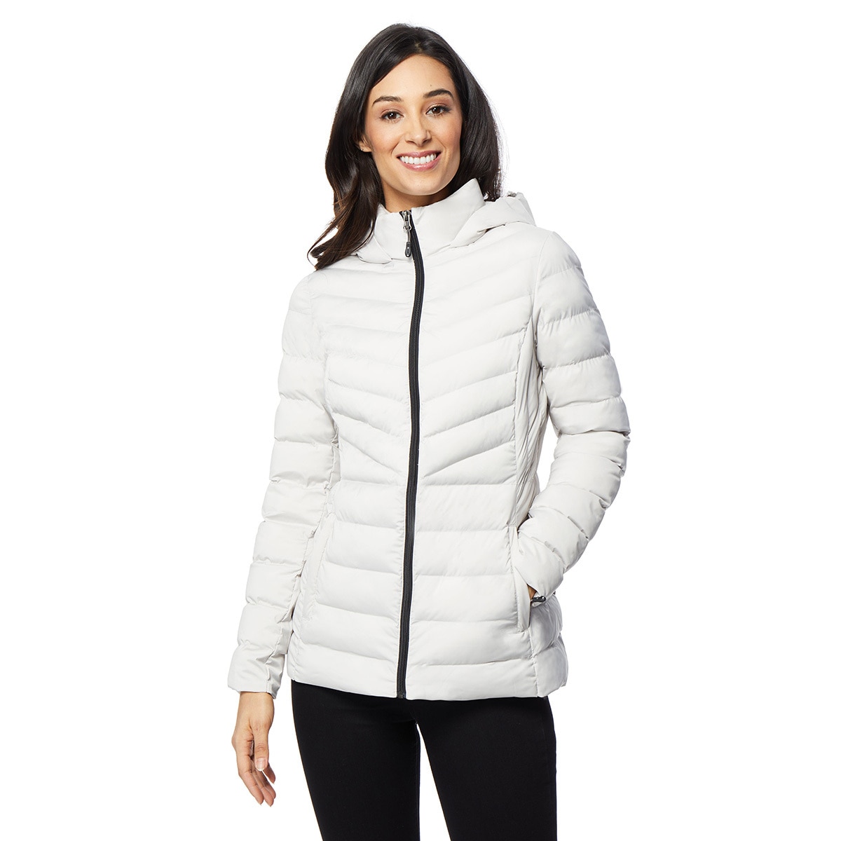 32 Degrees Chaqueta Larga Ultraligera Para Mujer, Plegable