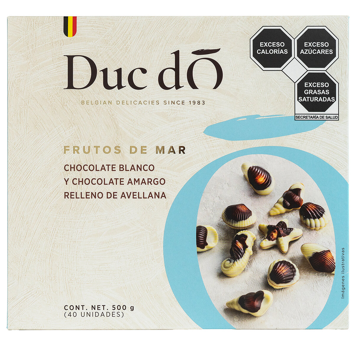 Duc d'O Frutos de Mar Chocolates Belgas 500 g