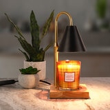 Mikasa Home Accents Calentador de Velas con Altura Ajustable, Negro