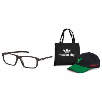 Adidas Sport SP5120@59049 Armazón Oftálmico + Tote Bag Mexico City + Gorra México Tricolor. Adidas Sport SP5120@59049 Armazón Oftálmico + Tote Bag Mexico City + Gorra México Tricolor.