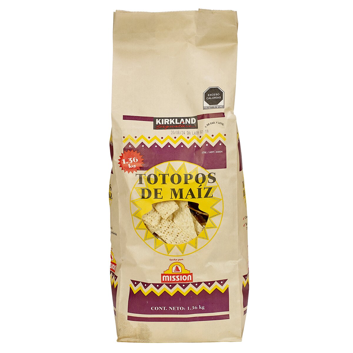 Kirkland Signature Totopos de Maíz 1.36 kg