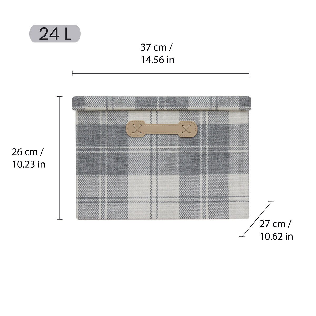 AG Box, Set de 3 Cajas de Almacenamiento Plegables para Armario