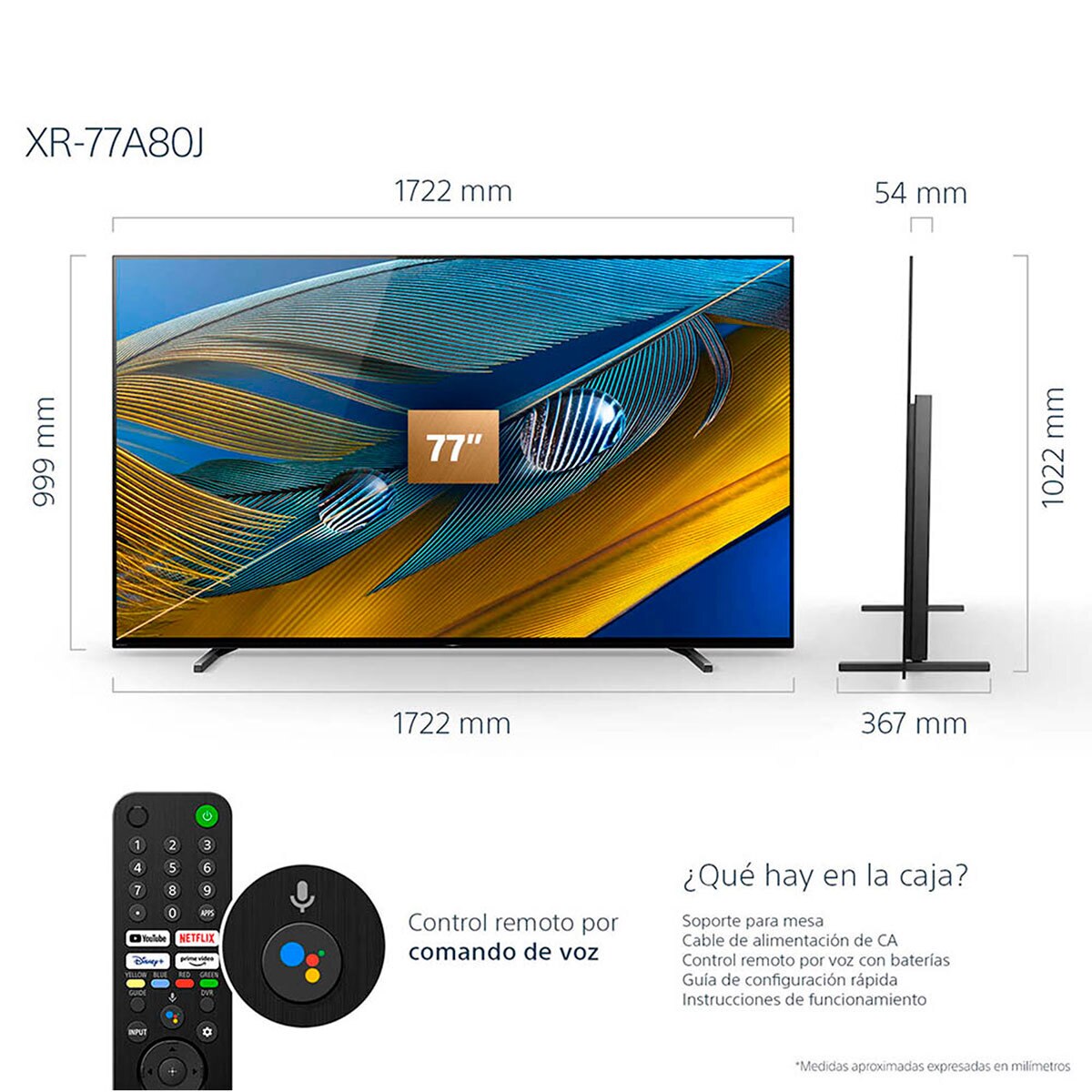 Sony Pantalla 77" OLED 4K SMART TV Costco México