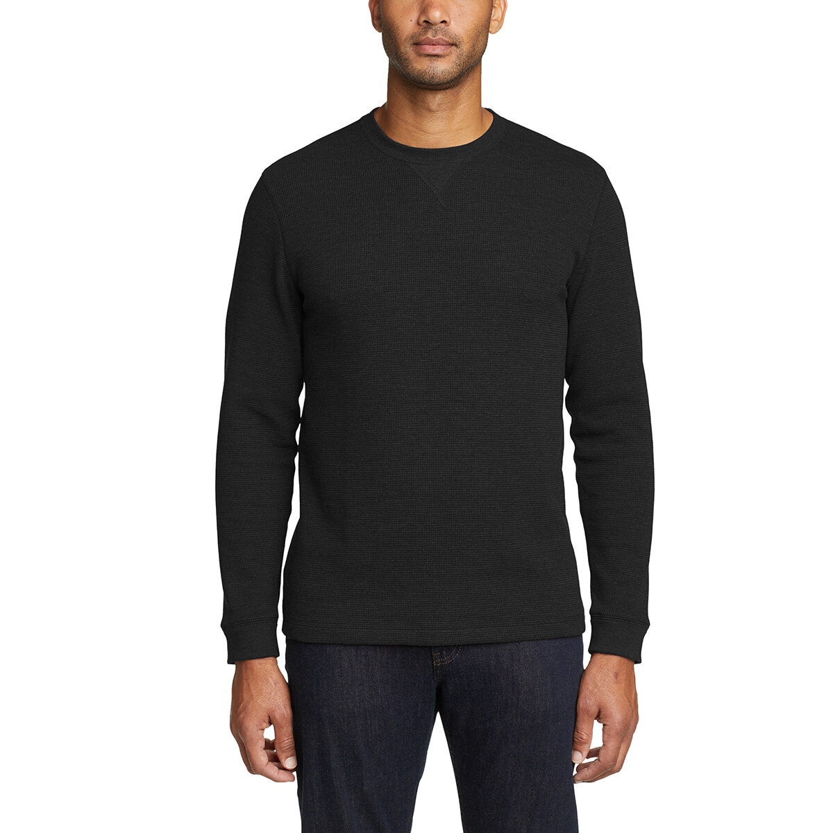 Eddie Bauer Playera de manga larga para Caballero Mediana Negro