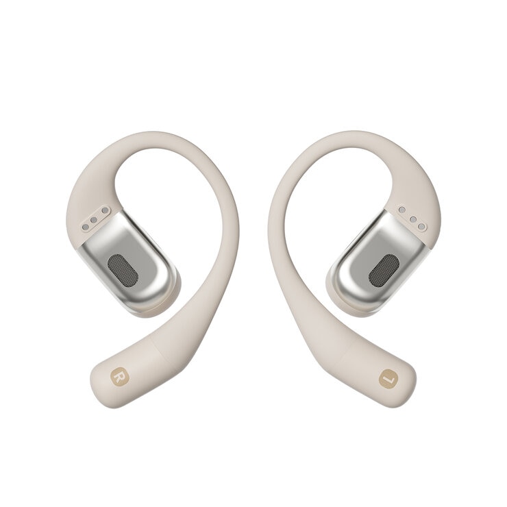 Shokz OpenFit Audífonos Inalámbricos de Conducción Ósea Beige