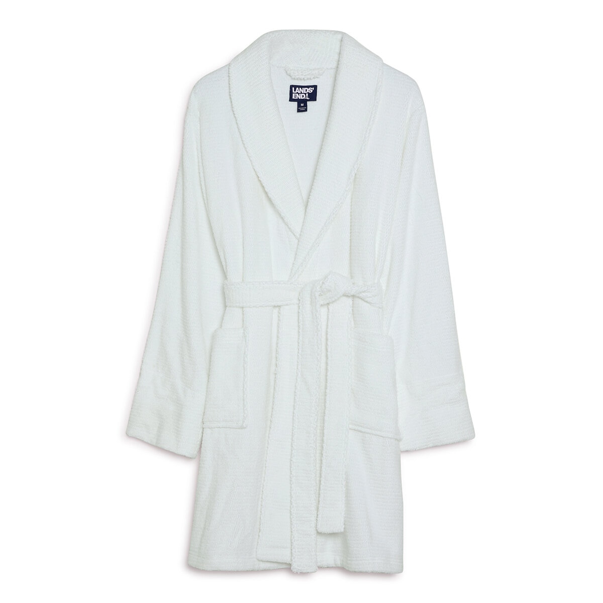 Lands' End Bata para Dama blanco chica