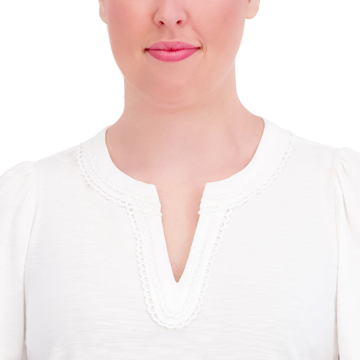 Jones NY Signature Blusa para Dama Blanco EE Grande