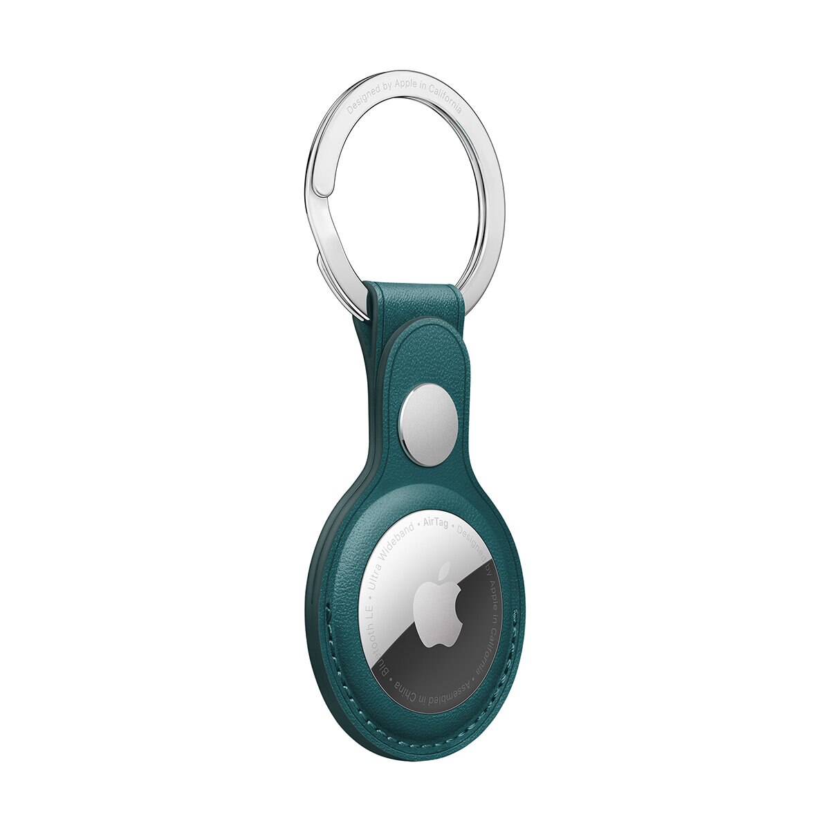Apple Llavero de piel para el AirTag Verde Pino