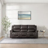 Gilman Creek, Alba, Sofá Reclinable de Piel con Sistema Eléctrico y Reposacabezas Eléctricos Gilman Creek, Alba, Sofá Reclinable de Piel con Sistema Eléctrico y Reposacabezas Eléctricos