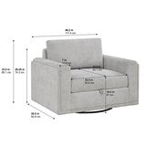 Thomasville, Sillón Giratorio Extragrande con Almacenamiento