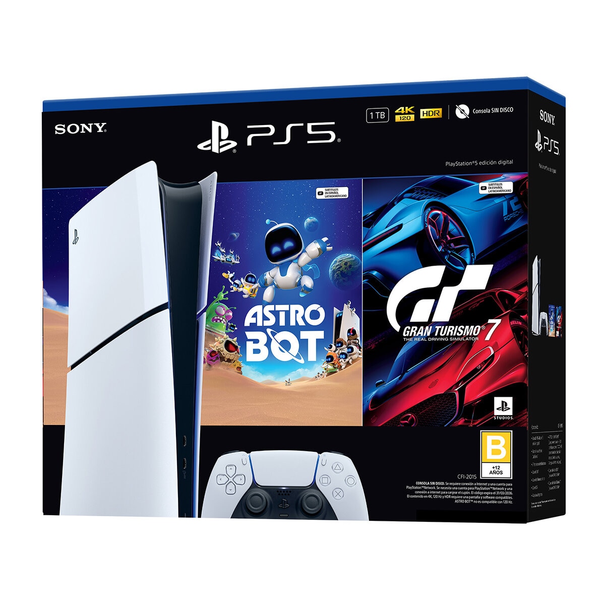 PlayStation 5: Consola Slim Digital de 1TB + 2 Videojuegos