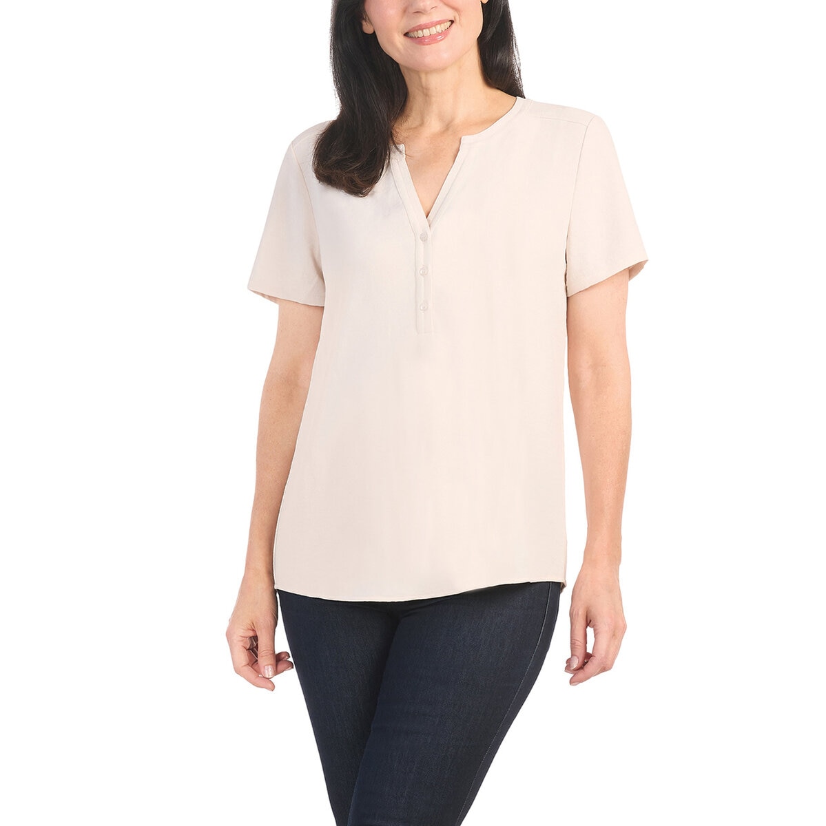 Hilary Radley Blusa para Dama Blanco Extra Grande