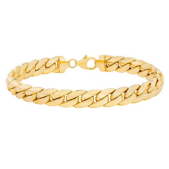 Pulsera para Caballero, Oro Amarillo de 14K, 21.59cm