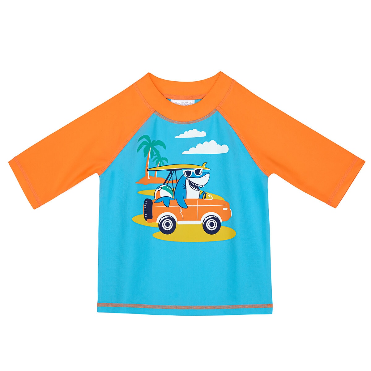Saint Eve Traje de baño para Niños o Niñas Tiburón Naranja 5 Años