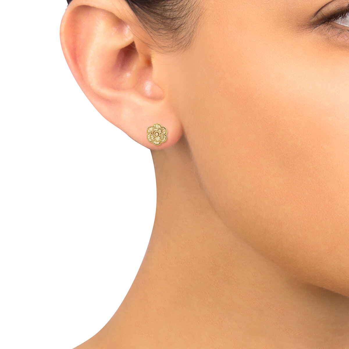 Aretes de oro amarillo 14KT