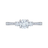 Anillo de Compromiso, 1.00ctw Diamantes, Oro Blanco 14K Anillo de Compromiso, 1.00ctw Diamantes, Oro Blanco 14K