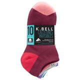 K. Bell Calcetines para Dama 10 piezas Rojo