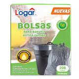 Logar Bolsas Para Basura Extra Jumbo 50 pzas de 208 l