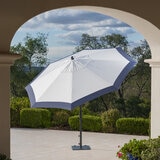 SunVilla, Sombrilla de 3.3 m Con Borde Color Blue