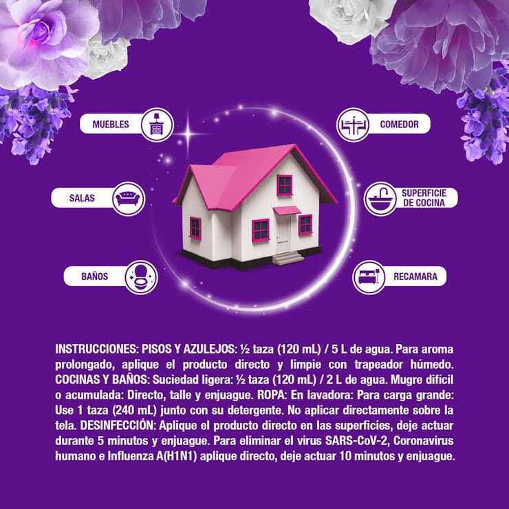 Pinol Limpiador Multiusos 4X Aroma Lavanda 5.1 l