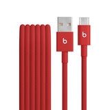 Apple Beats Cable Trenzado de Carga USB-A a USB-C Rojo Fugaz