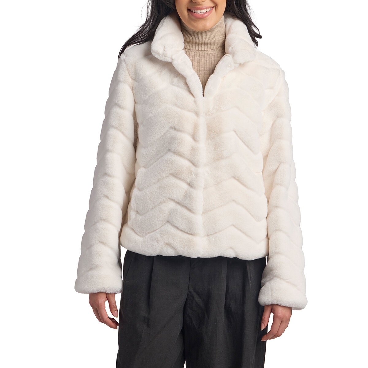 Pendleton Chamarra para Dama Crema Chica